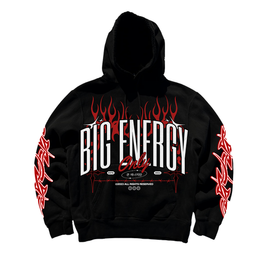 BIG ENERGY HOODIE - BLACK